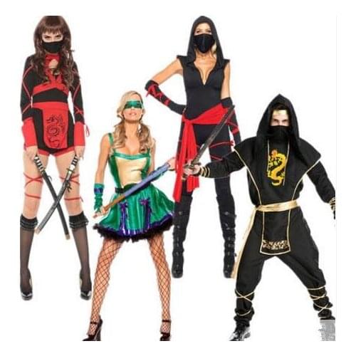 New style Adult ninja Costumes Classic Halloween Costumes Cosplay Ninja Costumes Women Japanese Cartoon Fancy Masquerade Dress