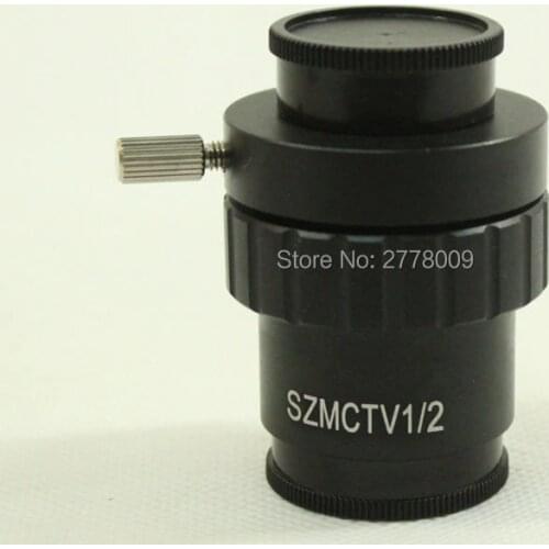 Free Shipping 0.5X C-mount Lens Adapter 1/2 CTV Adapter For SZM Trinocular Stereo Microscope Camera Accessories
