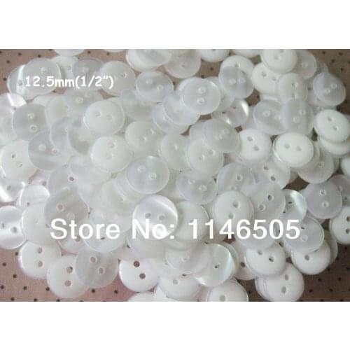 100pcs 2-Holes Resin Transparent loose Button 12.5mm Blouses & Shirts Sewing Button for Craft Scrapbooking Buttons zk0181