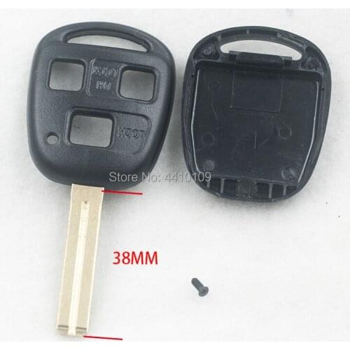 Blank Remote Key Case Replacement For Lexus GX470 RX350 ES300 RX300 RX400h 40mm Length Key Shell Wholesale 20PCS/Lot