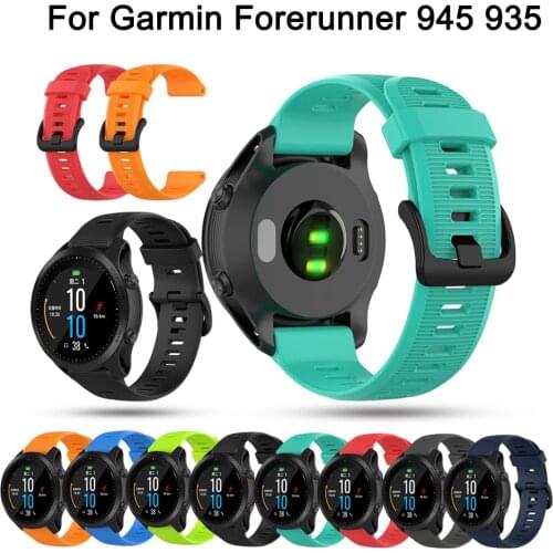 Watch Band For Garmin Forerunner 945 935 Fenix 5 Plus 6 Pro Wristband Bracelet Strap 22MM Silicone Replacement Watch Accessories