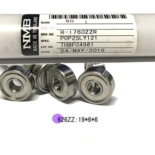 NMB Ball Screw Pulley Bearing 626 ID6*OD19*W6mm for High Speed EDM Wire Cutting Machine