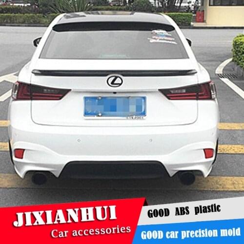 For Lexus IS250 Spoiler 2013-2017 Lexus IS300 IS350 yck Spoiler ABS plastic Material Car Rear Wing Color Rear Spoiler