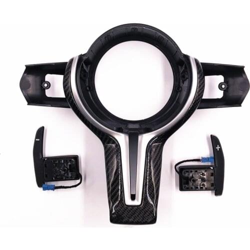 Steering wheel paddle for bmw f10 5 series carbon fiber dial assembly direct shift gear paddle shifter extension replace upgrade