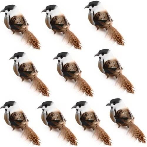 Christmas Tree Ornament Artificial Bird Decor Tree Lawn Home Garden Artificial Bird Ornaments For Christmas Garden Tree