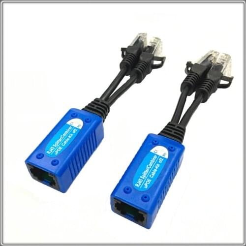 UPOE01 POE Adapter Cable Connectors Passive Power Cable Ethernet PoE Adapter RJ45 splitter combiner upoe cable kit
