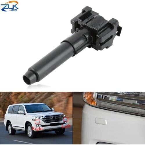 ZUK Front Bumper Headlight Washer Nozzle For TOYOTA LAND CRUISER 200 2016-2018 LC200 Headlamp Water Spray Jet Pump Actuator