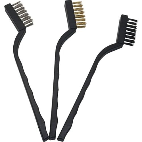 1-3 Pcs car metal stainless steel toothbrush is used for engine cleaning dead corner rust corrosion cleaning tool