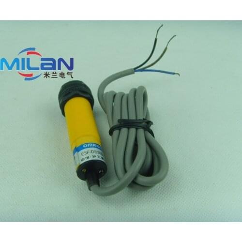 1Pcs E3F-DS30B2 Diffuse Type M18 Three Wire DC NPN NC 10-30cm Detection Distance Photoelectric Switch Optical Sensor