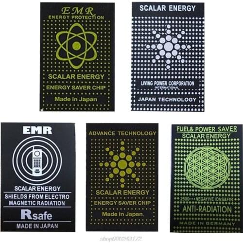 10PCS EMR Scalar Energy Phone Sticker Anti Radiation Chip Shield Paster Laptop Anti EMP EMF Protection for Au1 21 Dropship