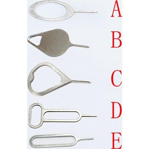 100Pcs/lot Metal Universal Sim Card Tray Pin Ejecting Removal Needle Opener Ejector For Mobile phone