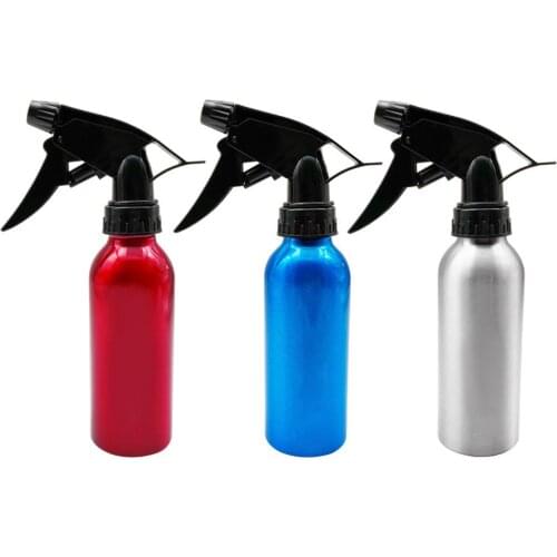 200ml Salon Barber Spray Bottle Aluminum Refillable Sprayer Bottles Hairdressing Water Sprayer Hair Styling Tools