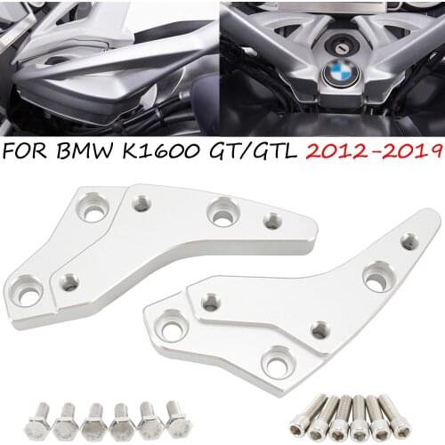 Motorcycle Aluminum Alloy Handlebar Risers 18mm Height up Adapters For BMW K1600GT K1600GTL K1600 2012-2019