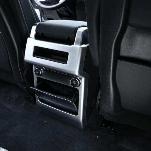 For Land rover Discovery 5 LR5 L462 2017 2018 ABS Matte Interior Rear Row Air Conditioning Vent Frame Cover Trim Car Accessories