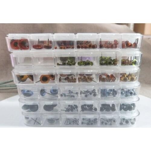 70pcs/lot 3-12mm mix size glass pin toy eyes for diy doll findings-- blue/clear/black/coffee/dark coffee color option