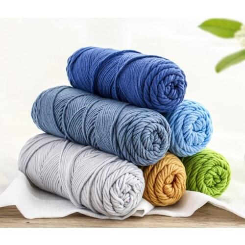 Hot Sale 100g Natural Milk Silk Soft Thick Yarn 1Pcs Lovers Cotton Thread For Knit Scarf Line DIY Knitting Baby Wool Weave Yarn