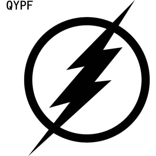 QYPF 14.4cm*18cm Interesting Electric Simple Unique Logo For Brand Design Out Of Ordinary Vinyl Car Sticker Decal C18-0955