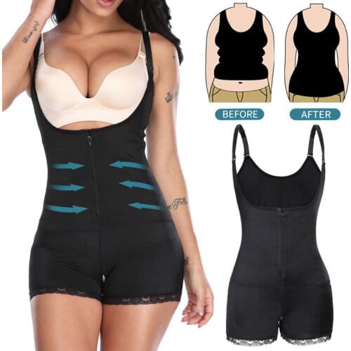 Bodysuit Shapewear Full Body Shaper Waist Trainer Women Abdomen Shapers Tummy Control Slimming Sheath Seamless Briefer Corset