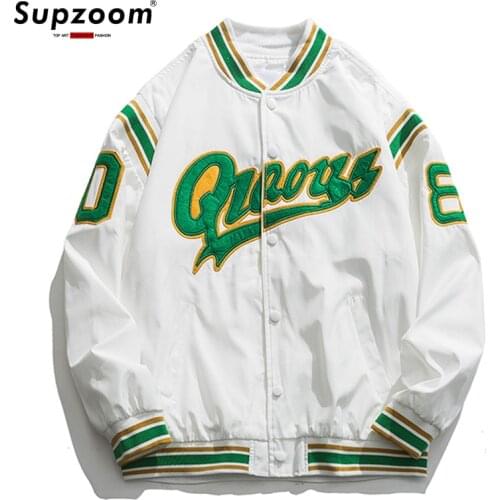 2021 New Arrival Hot Bomber Jacket Brand Clothing Men Single Breasted Spliced Autumn Baseball Pure Fresh Stripe Coat Casual