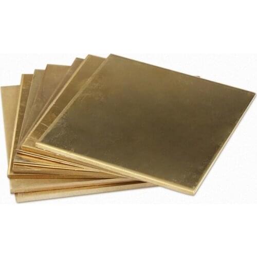 H62 Brass Sheet Thickness 0.5mm-4mm*100*150mm Brass Plate Customized Size CNC Frame Model Mould DIY Contruction Brass Pad