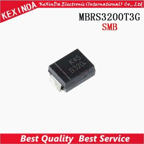 MBRS3200T3G MBRS3200T3 MBRS3200 B320 3A 200V SMB/DO-214AA Free shipping