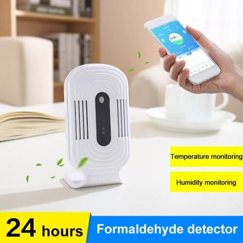 Air Quality Monitor Accurate Tester For CO2 Formaldehyde(HCHO) Multifunctional Real Time Data For Home Office Use With WiFi