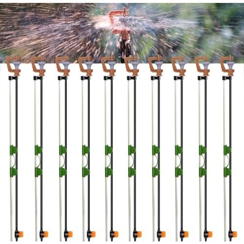 MUCIAKIE 360 Degrees Rotary Big Wheel Sprinklers G type Nozzles with Stakes Connectors Garden Watering Irrigation Spray Micro