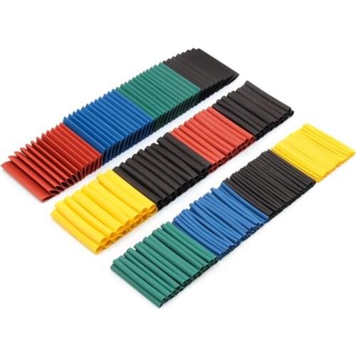 530Pcs Insulation Heat Shrink Tubing 2:1 Shrinkable Tube Kit Assortment Electronic Polyolefin Wrap Wire Cable Sleeve Tubes