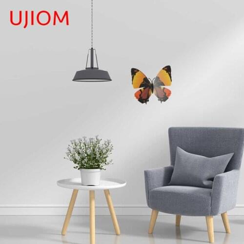 UJIOM Butterfly Furniture Stickers Decoracion Para Sala Bedroom Accessories Customizable Bathroom Kitchen Wall Sticker