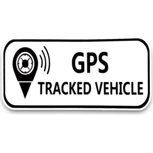 New Personality Car Sticker GPS Tracked Vehicle Active Noticeable Vinyl PVC Motorcycle Decals Car Decals Apply To Car Window