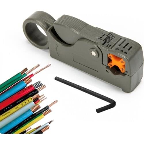 Oauee Hot Automatic Stripping Pliers 4 6 8 12mm Wire Stripper Cable Wire Cutters Crimping Tool with Hexagon Wrench Tools Nipper