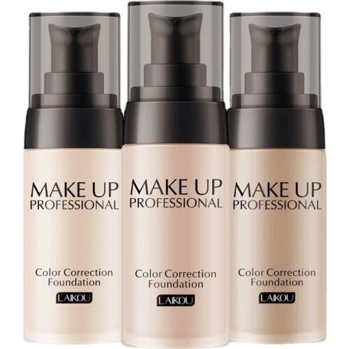LAIKOU Foundation Makeup Base Face Cream Liquid Foundation Concealer Whitening Moisturizer Oil control Waterproof Maquiagem 40g