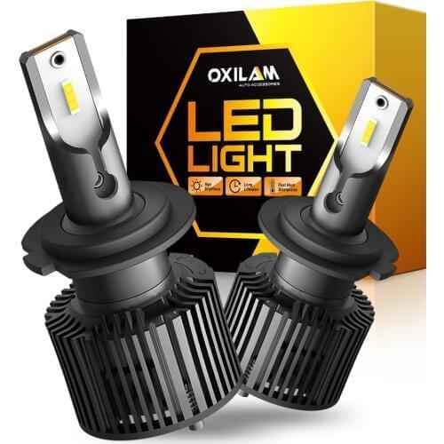 OXILAM 2Pcs 16000LM Canbus Turbo H7 H4 LED Headlight for Volkswagen VW Beetle Tiguan Passat Golf 2019 2018 2017 2016 Head Lights
