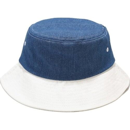 2021 New Fashion Denim Bucket Hat Harajuku Reversible Panama Cap Summer Hats for Women Men Gorro Bob Panama Street Hip Hop Cap