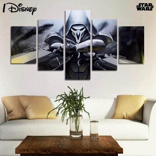 Star Wars Black Warrior Poster The Force Awakens Painting Canvas Print On Wall Art Picture For Kids Room Home Decor Frameless