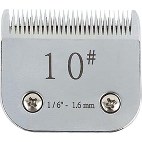 10# 1.6mm SK5 Dog Pet Clipper Blade Replacement Compatible with Andis / Oster Removable Clipper for A5 Hair Clipper Blades