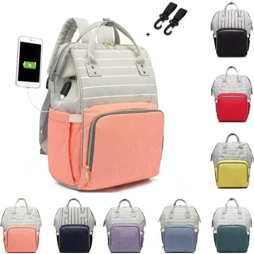 Mommy Diaper Bag Large Capacity Designer Nursing Bag Baby Nappy Bag Baby Care Bag for Mother Kid Fashion Travel Backpack