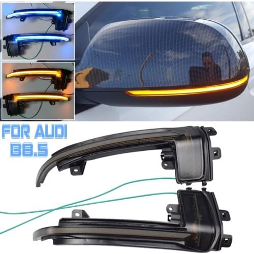 LED Dynamic Turn Signal Blinker Side Rear-View Mirror Indicator Light For Audi A4 B8.5 2011 2012 2013 2014 2015 2016