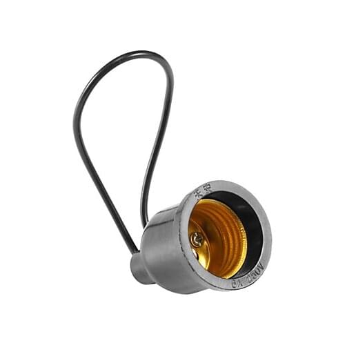 DIY Black Waterproof Soquete E27 Lamp Socket Lampholder 110v-220v Outdoor Fitting E27 Lamp Bulb Holder Base