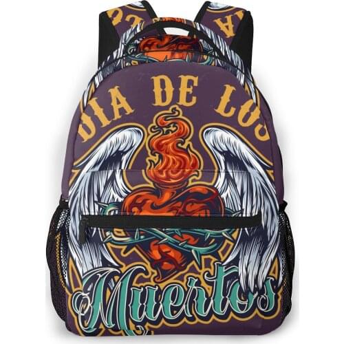 2021 Travel Backpacks Day Dead Colorful Emblem Girl Backpack For Women Large Capacity School Bag For Teenage