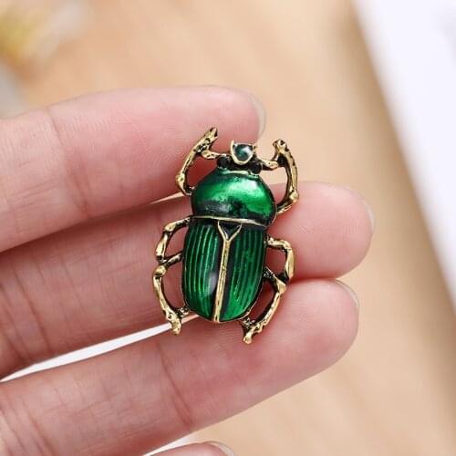 Enamel beetle mens and womens brooch fashion insect brooch 3 colors