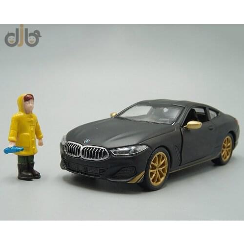 1:38 Diecast Supercar Model Toy M850i Pull Back Car With A Small Figure