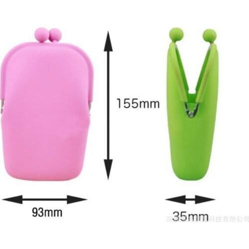 1 piece Cute Candy Colors Coin Purses Pouch Lovely Key Case Wallet Silicon Money Bags