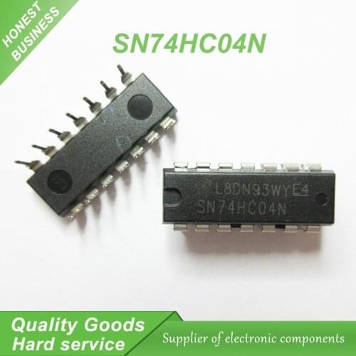 10pcs SN74HC04N 74HC04N SN74HC04 DIP-14 Inverters Hex new original
