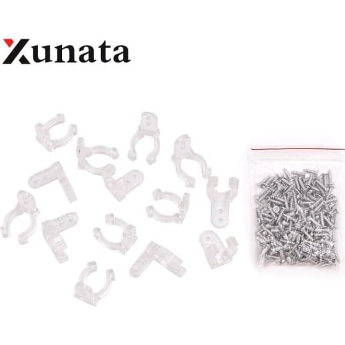 100pcs 14mm LED Strip Clips For 110V 220V 2835 Neon Light Plastic Buckle High Quality Flexible Accessories