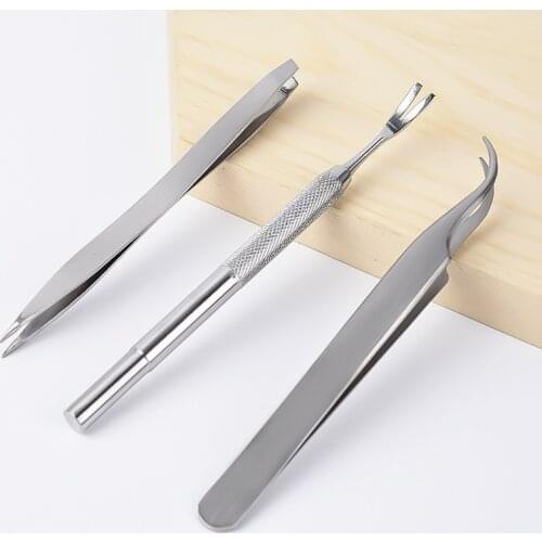 3PCS Pet Dog Tick Remover Tool Stainless Steel metal tick tweezers for dog cat Flea Comb puppy cleaning corbatines para perros