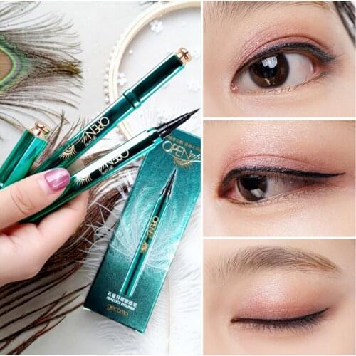 Peacock eyeliner liquid quick-drying, waterproof and sweat-proof, long-lasting, no smudging, no makeup, beginners makeup