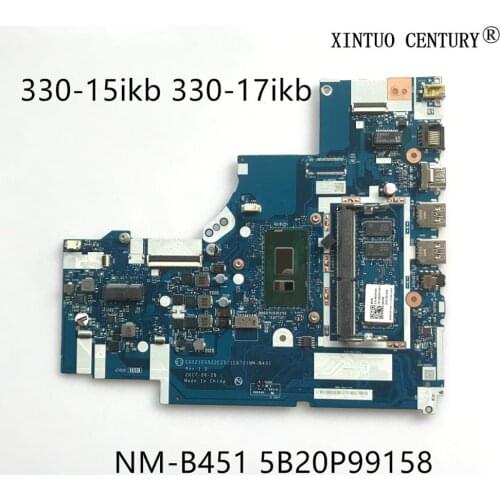 5B20P99158 For Lenovo ideapad 330-15ikb 330-17ikb laptop motherboard NM-B451 Mainboard With i5-8250u 4GB RAM 100% tested working