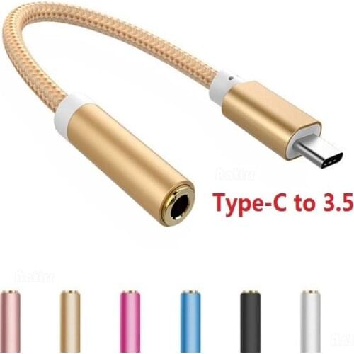 Type C 3.5mm Aux Adapter Usb C To 3.5MM Headphone Jack Adapter Audio Cable for Samsung Note 10 Plus Xiaomi Google Pixel 3 4 XL 2