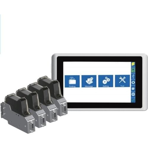 Automatic Flatbed Printer Continuous Expiry Date TIJ 2.5 Printing Machine Batch Coding TIJ Inkjet Printer